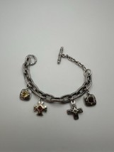 Gerochristo Sterling Silver Cross Charm Byzantine Bracelet 7.5” - $396.00