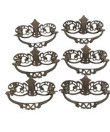 Set Of 6 ANTIQUE VINTAGE BRASS  VICTORIAN FURNITURE Hardware PULLS Handles - €43,42 EUR