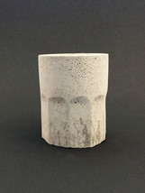 Concrete Vessel - Cylinder - Plain - $18.00