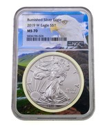2019-W S$1 Burnished Silver American Eagle Graded by NGC as MS70 Eagle P... - $3,027.31 MXN