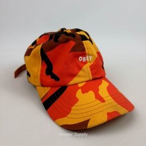 Obey Worldwide Strapback Hat Orange Camo Embroidered Logo Baseball Cap - £13.23 GBP