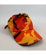 Obey Worldwide Strapback Hat Orange Camo Embroidered Logo Baseball Cap - £13.19 GBP