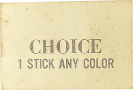 Dynamite Shack Game &quot;Choice 1 Stick Any Color&quot; Card single card replacement - $2.99