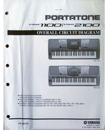 Yamaha PSR-1100 PSR-2100 Keyboard Original Overall Circuit Diagram / Sch... - £29.59 GBP