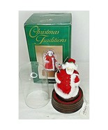 Vintage Santa Musical Figurine Coming to Town Dome Gorham Christmas Trad... - £17.36 GBP