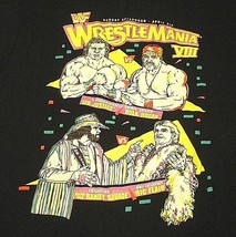 Wrestlemania Viii Vtg Usa Xl T-Shirt Hulk Hogan Randy Macho Man Savage Ric Flair - £138.99 GBP