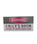 Emily&#39;s Room Enter At Your Own Risk Sign - $242.14 MXN