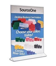 6 Pack, Acrylic Store Sign Holders 8.5 X 11&quot;, Double Sided - Office Supplies - £10.43 GBP