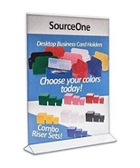 6 Pack, Acrylic Store Sign Holders 8.5 X 11&quot;, Double Sided - Office Supp... - £11.38 GBP