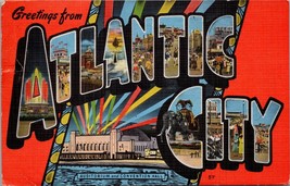 Greetings from Atlantic City NJ Postcard PC512 - £3.98 GBP