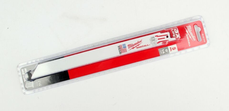 *Milwaukee 48-00-5187 9 in. 14 TPI Sawzall Blades (5-Pack) - $9.21
