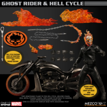 Ghost Rider One:12 Collective The 6.5&quot; Action Figure &amp; Hell Cycle Set by Mezco - £230.77 GBP