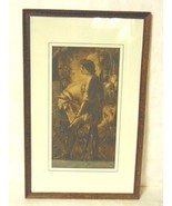 Antique Litho Print of Knights Templar w/ Horse - $198.00
