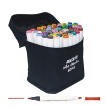 Vibrant Artistry: 60 Colors Dual Tip Alcohol Markers Set for Coloring, Drawing, - £40.51 GBP