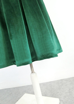 Winter PURPLE Midi Pleated Skirt Women Plus Size Velvet Pleated Midi Skirt image 15