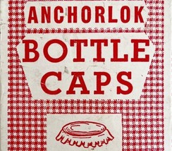 Bottle Caps Unused Vintage Anchorlok Bottling One Gross Approx 75-100 Pcs C94 - £31.31 GBP