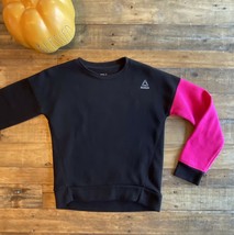 Girls Reebok Black &amp; Pink Sweatshirt, M (8/10) - £9.49 GBP