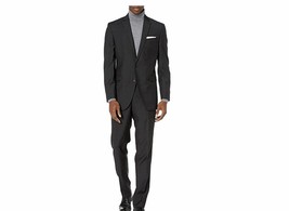Kenneth Cole New York Men&#39;s Slim Fit 2 Button Suit Jacket ONLY Black Cha... - £78.84 GBP