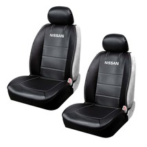 BRAND New 2PCS Universal Nissan Elite Synthetic Leather Car Truck Suv 2 Front Si - £43.96 GBP