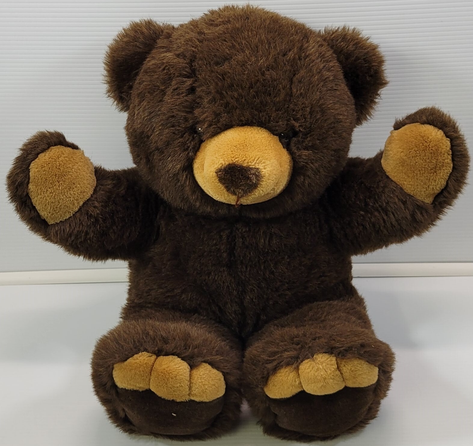BG) Vintage JC Penney Collection Dark Brown Teddy Bear Plush Stuffed 23" Item image 2