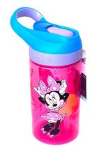 MINNIE MOUSE Zak!® No Leak BPA-Free Plastic 16 oz. Water Bottle Drink Container - £8.72 GBP