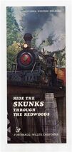 Ride the Skunks Through the Redwoods Brochure California Western Railroad - $17.82