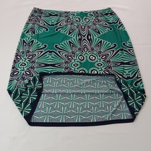 Sunny Leigh Women's Black & Green Elastic Waist Pull-On A Line Skirt Size XL image 2