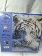 NEW David Penfound WHITE TIGER FACE 1000 Piece Jigsaw Puzzle SEALED #620... - $25.73