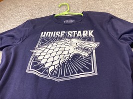 Game of Thrones House Stark mens t shirt Medium Blue 2019 HBO - £7.75 GBP