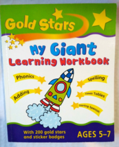 Gold Stars My Giant Learning Workbook + Basics in Spanish + 420 Reward Stickers - £8.66 GBP