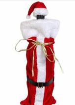 HORROR-HALL Christmas Santa Suit Wine Bottle Cover HAT Cap Holiday Decor... - $3.89