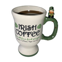 Grasslands Road Irish Coffee Mug Recipe Cup Leprechaun Green White Brown... - $16.12