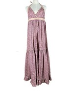Vtg Moda International VS Y2K Halter Maxi Dress XL Ditzy Floral Cottagec... - $1,486.70 MXN