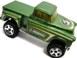 56 Chevy Hot Wheel Four Wheel Drive Green Loose No Package - £9.28 GBP