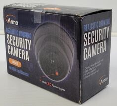 Q) Armo Realistic Looking Decoy Security Cameras - Set of 4 - Black - Ba... - $19.79