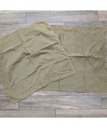 Croscill Imperial Empress Euro Pillow Sham set 2 Gold square Herringbone... - €36,47 EUR