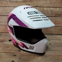 Fulmer AFX off Road Helmet White Pink Purple Used Good Shape - $34.60