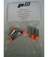 P2 BRASS Series Snap Caps, Dummy Rounds, Training Rounds, Nickel, ORANGE... - $241.39 MXN