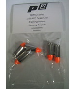 P2 BRASS Series Snap Caps, Dummy Rounds, Training Rounds, Nickel, ORANGE... - £10.18 GBP