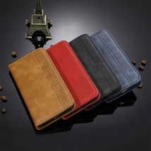 Retro Magnetic PU Leather Wallet Stand Case Motorola Moto G7 G8 E6 E7 P40 P50 - $62.48