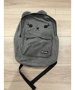 Loungefly Kitty Cat Gray Denim Kitten 3D Ears Backpack | Rare / Hard To ... - $54.39