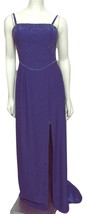 NWT CIRE LANDA Beaded Purple Prom Dress 8 Long Formal Gown Womens M $398  - £63.42 GBP