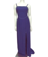 NWT CIRE LANDA Beaded Purple Prom Dress 8 Long Formal Gown Womens M $398  - $79.15