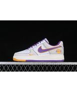 Custom Nike Air Force 1 NBA Los Angeles Lakers | Purple &amp; Gold Sneaker |... - $189.00