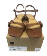 Women’s J Crew Lizard Flat Sandals Brown Lizard Color  Size 10 Style CG137 - $72.06 CAD