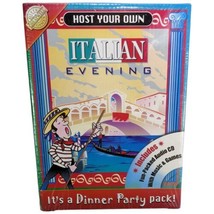 Dinner Party Game Italian Evening Host Your Own Italy Novelty CD Music - £13.26 GBP