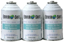 R22 Refrigerant support, R-22 Artic Air, Envirosafe, (3) 4 oz cans - $41.78