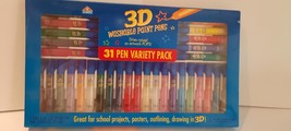 Elmer&#39;s 3D Washable Paint Pens 31 Pen Variey Pack - £9.38 GBP