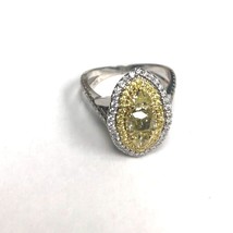 Unique 1.63 CT Cushion Natural Fancy Yellow Diamond Engagement Ring 14k Gold - £3,164.65 GBP