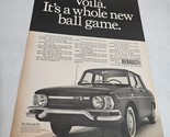 Renault 10 Voila Whole New Ball Game Vintage Print Ad 1967 - $14.98